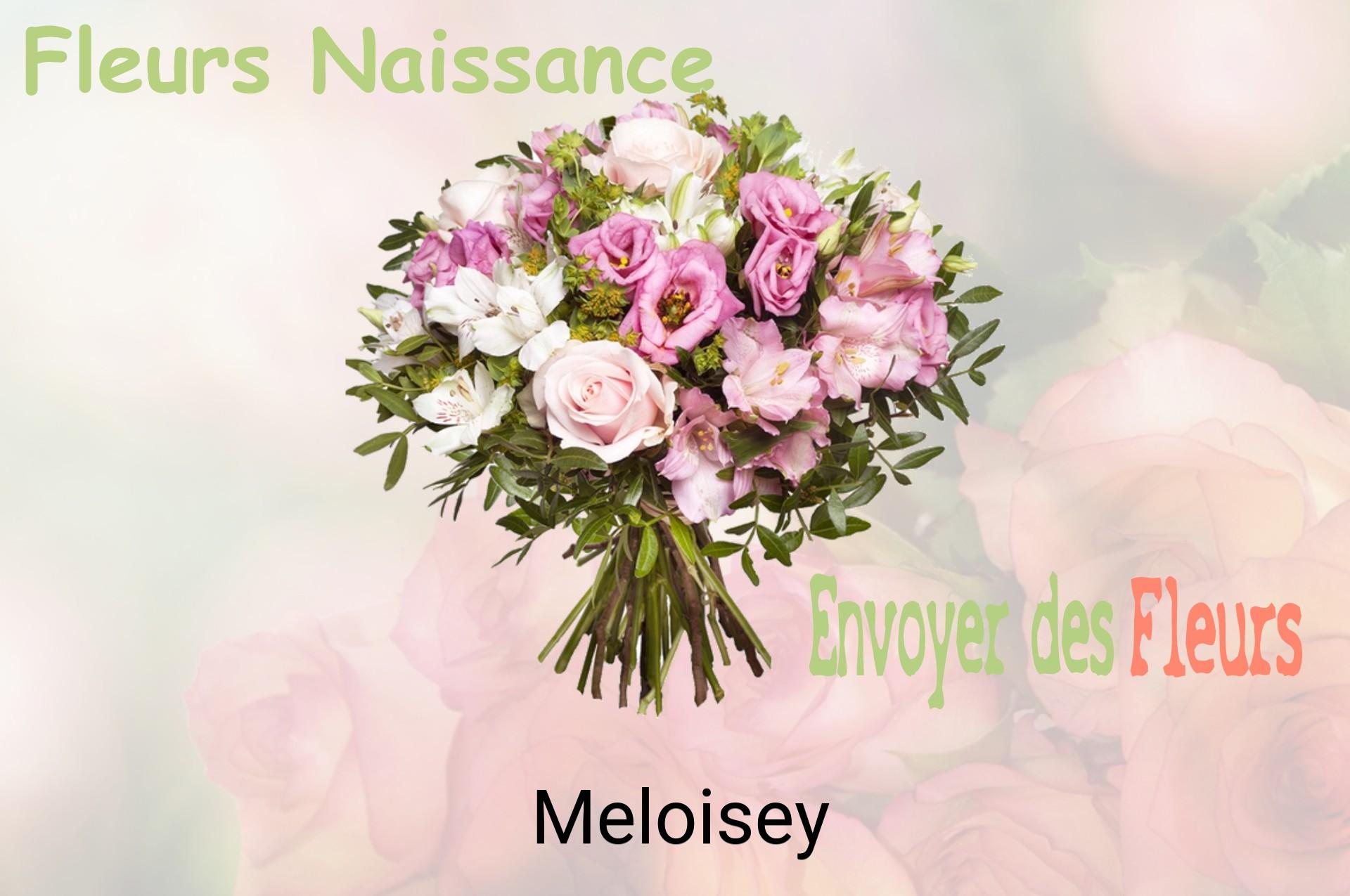 Bouquet de fleurs de naissance livré à Meloisey